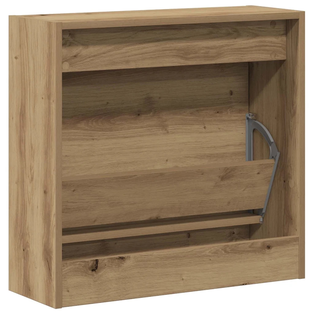 Mobile per scarpe con porta-Scarpiera Rovere artigianale 60 x 21 x 57 cm