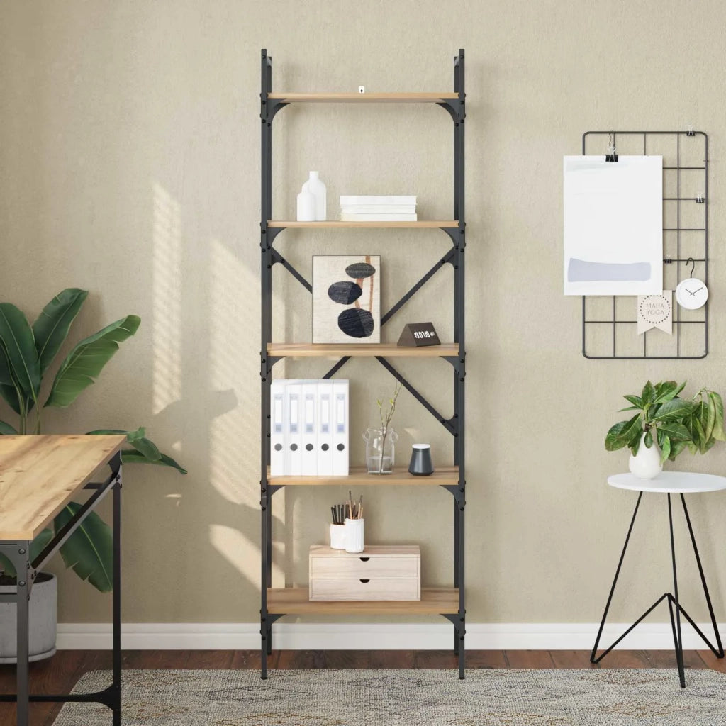 Libreria Rovere artigianale 56 x 32 x 174 cm Legno multistrato 882147