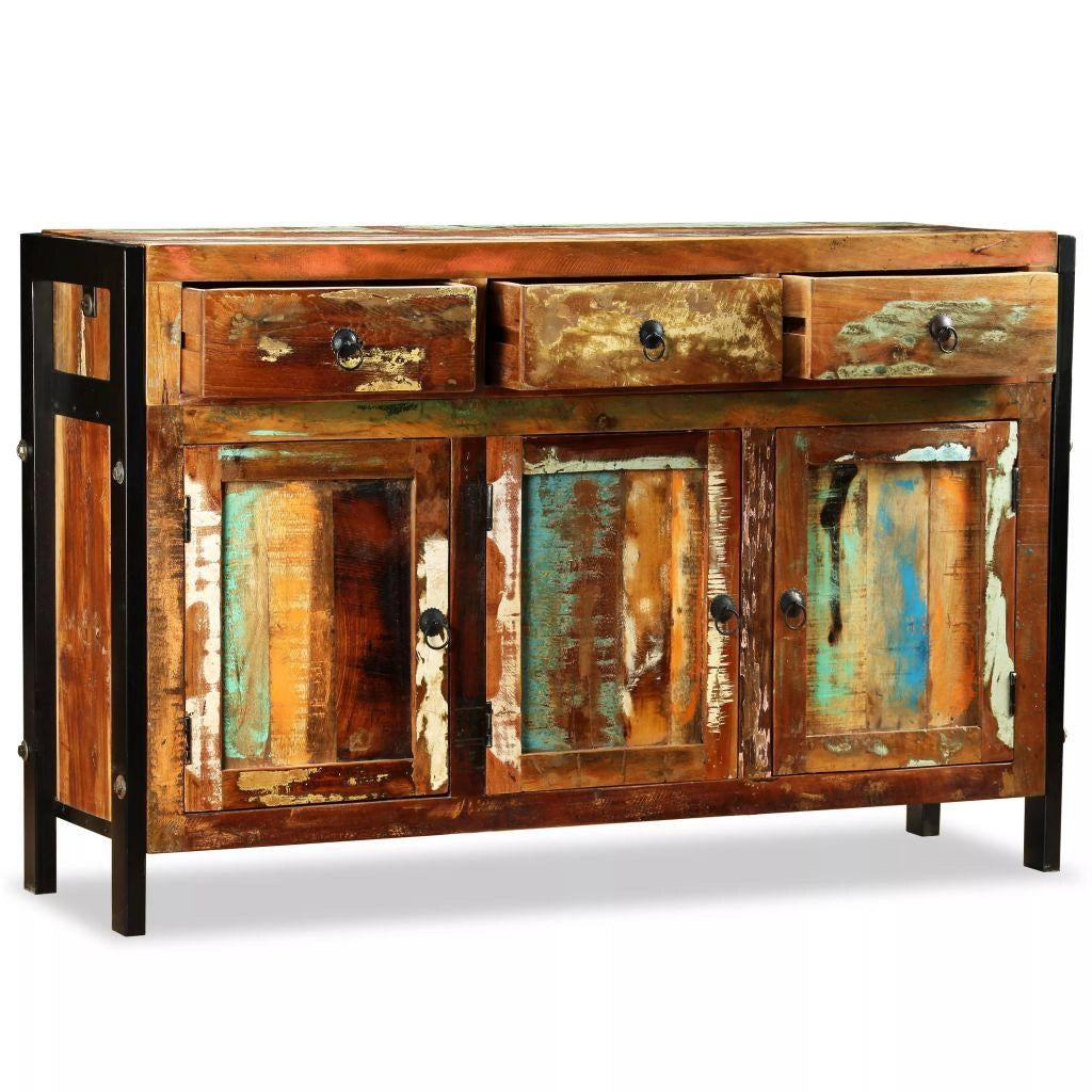Buffet credenza mobiletto consolle mobile contenitore legno massello di recupero 120 cm 4402181