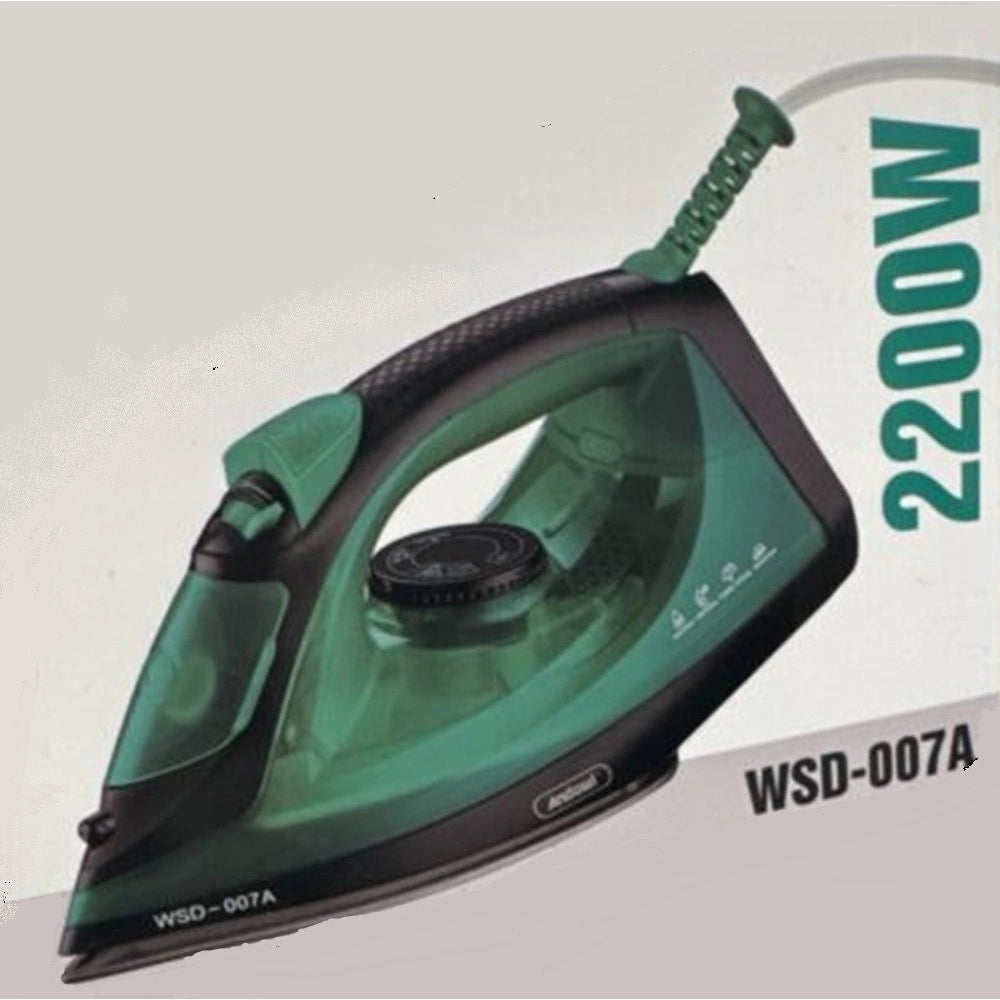 Trade Shop - Ferro Da Stiro Elettrico A Vapore Wsd-007a 2200 W Serbatoio Da 240 Ml Piastra Antiaderente -