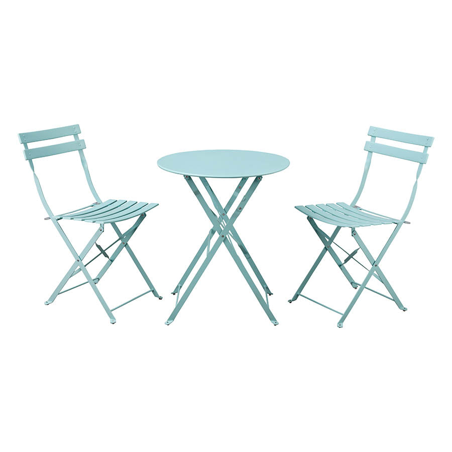 Set Tavolino e 2 Sedie Pieghevoli da Giardino Teresa Avio