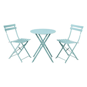 Set Tavolino e 2 Sedie Pieghevoli da Giardino Teresa Avio