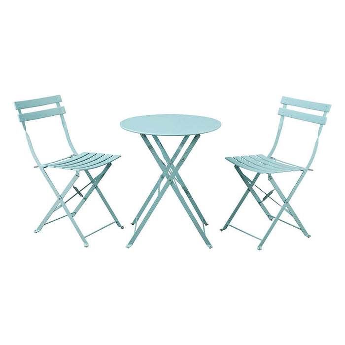 Set Tavolino e 2 Sedie Pieghevoli da Giardino Teresa Avio