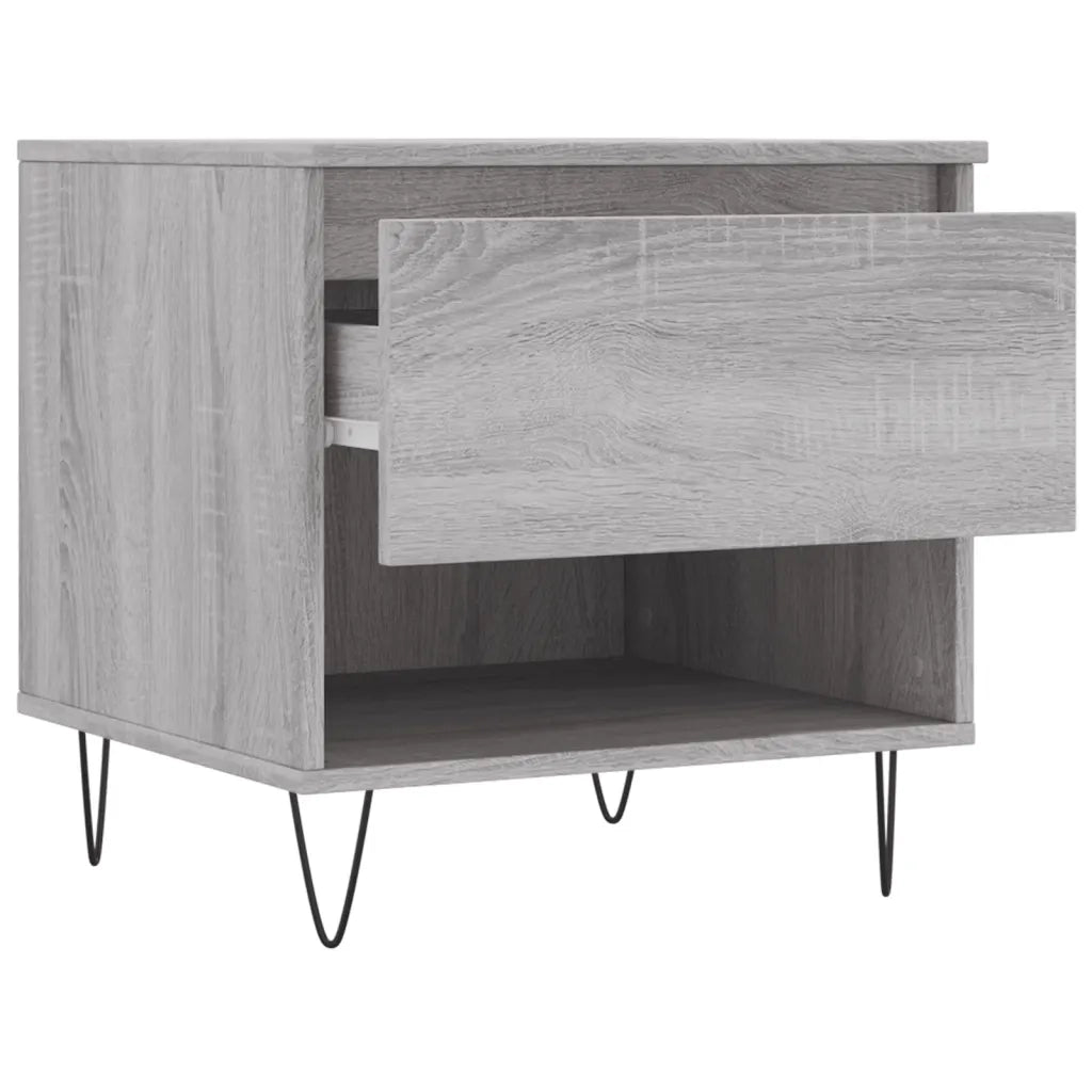 2 pz Tavolini salotto | Tavolino da caff¨¨ | Tavolino da Soggiorno Grigio Sonoma 50x46x50cm Legno Multistrato