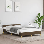 Giroletto senza Materasso-Struttura Letto Marrone Scuro 80x200 cm in Tessuto 734563