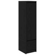 Credenza | Madia | Buffet da pranzo | Armadio da pranzo Rovere Nero 29,5x34x119,5 cm in Legno Multistrato