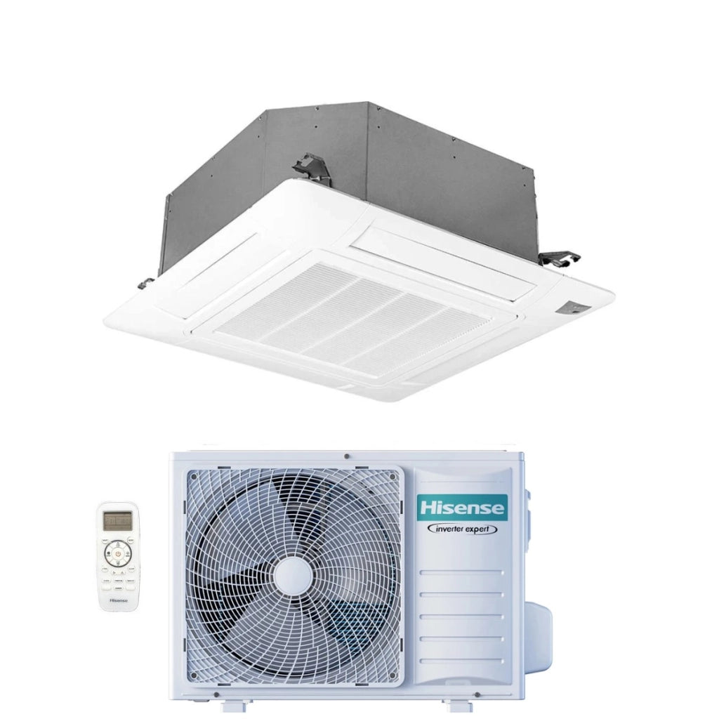 Condizionatore a Cassetta Hisense Turbo 9000 Btu ACT26UR4RCC8 R-32 Wi-Fi Optional con Telecomando e Pannello Incluso