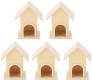 Abitino per Uccelli in Legno - 5 Pezzi - Decorazione per Giardino - Casa per Piccoli Uccelli - Resistente ai Cambiamenti di Clima - Materiale Sicuro