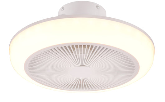 Plafoniera con Ventilatore da Interno a LED Ø46 cm Plastica Bianca