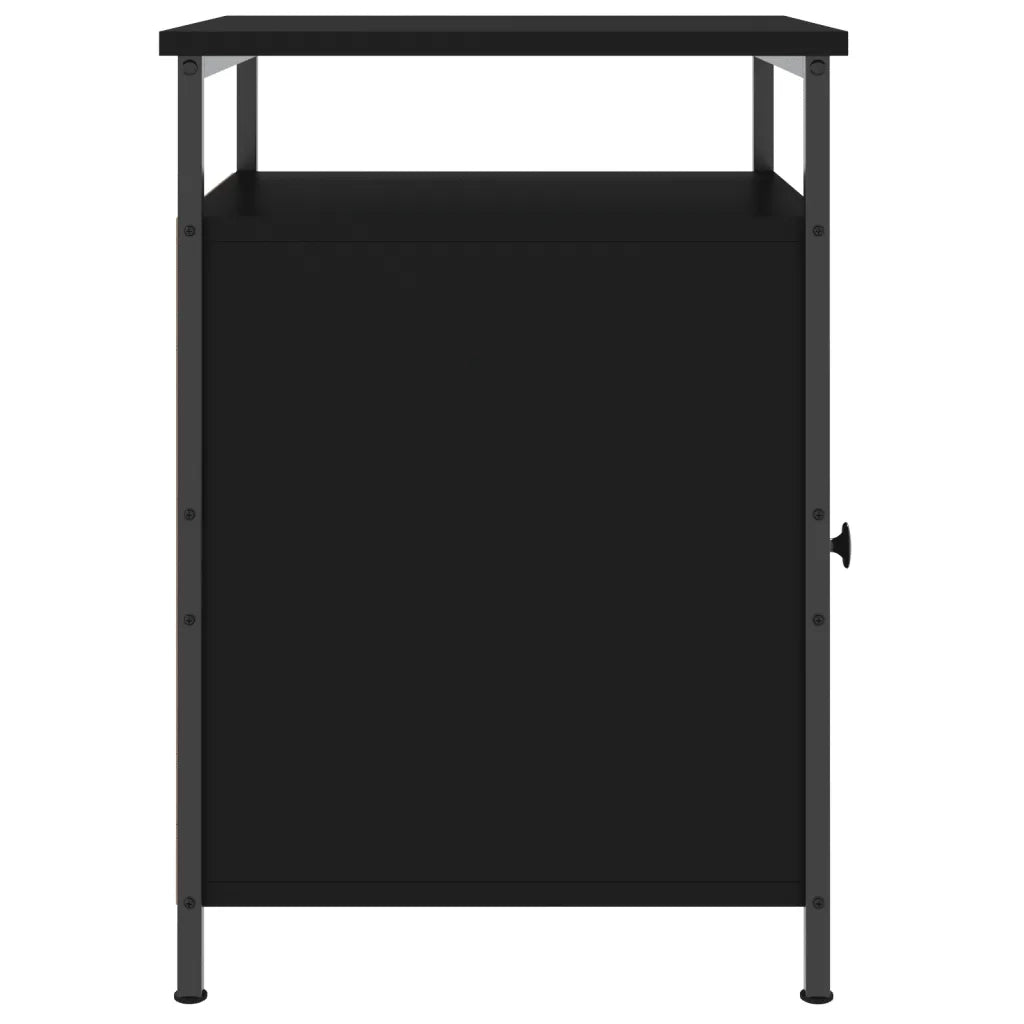 Comodini 2 pz-Set di 2 Tavolino da notte Neri 40x42x60 cm in Legno Multistrato