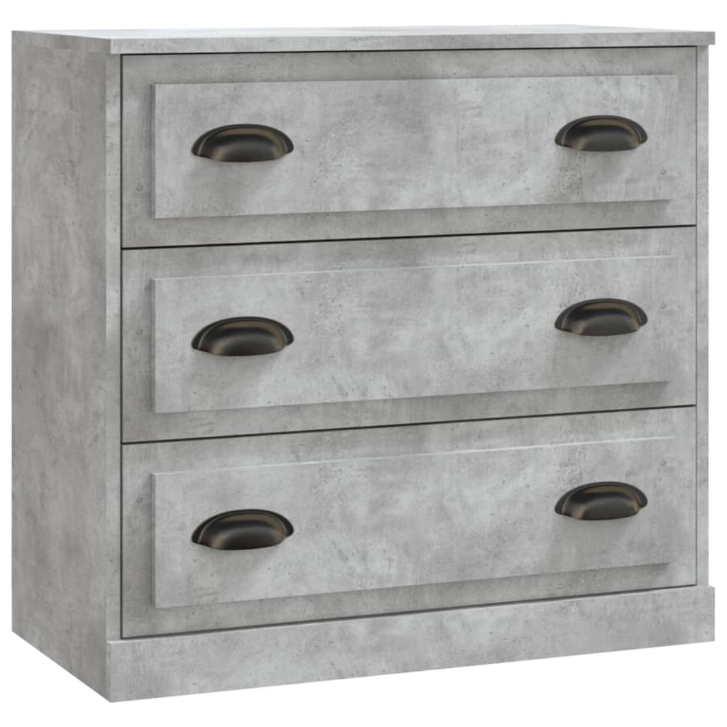 Buffet credenza cassettiera armadio mobile contenitore organizer per cucina soggiorno salotto 3 pezzi legno ingegnerizzato grigio 02_0037122