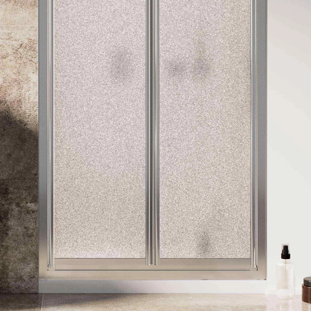 Porta Doccia 75CM H185 Cristallo Stampato C Apertura Saloon con Doppia Anta Battente mod. Clint