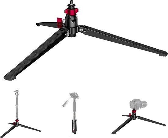 Stativo per Telefono - Stativo Miniportatile Rotativo per Desktop con Foro 3/8 Pollici - Peso Massimo 10 Kg per Fotocamere DSLR, Smartphone, Monopodi