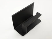 Sostegno per Rotoli di WC - Accessori per la Cucina da Bagno - Supporto per Rotoli di WC - In Acciaio Inox - Nero Matto