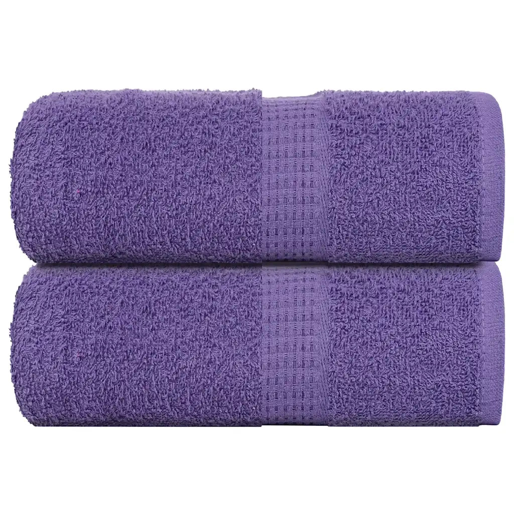 Asciugamani per Sapone 2 pz Viola 30x30cm 360g/mÂ² 100% Cotone
