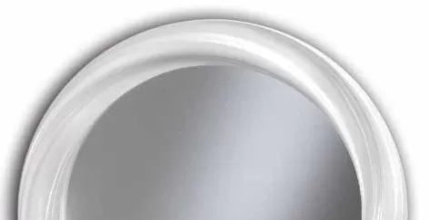 Specchiera vortice laccata bianco madreperla misure diametro 109