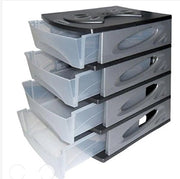 Cassettiera Componibile Medya Box 4 Cassetti 26X35X39 Cm Antracite Bama - Bama