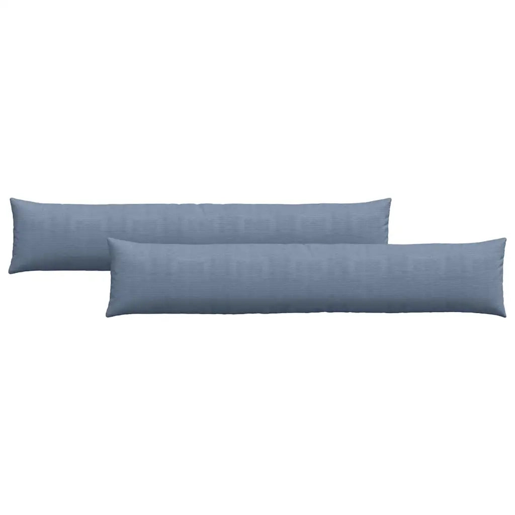 Cuscini da Divano 2 pcs Blu 200 x 40 cm Tessuto in Cords