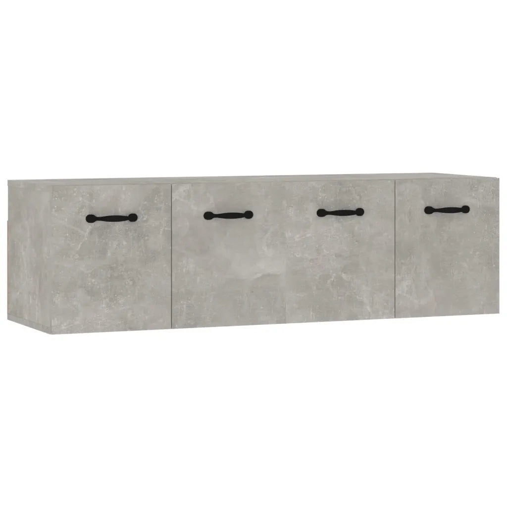 Armadietto a Muro | Mobili Parete 2 pz Grigio Cemento 80x35x36,5 cm in Multistrato