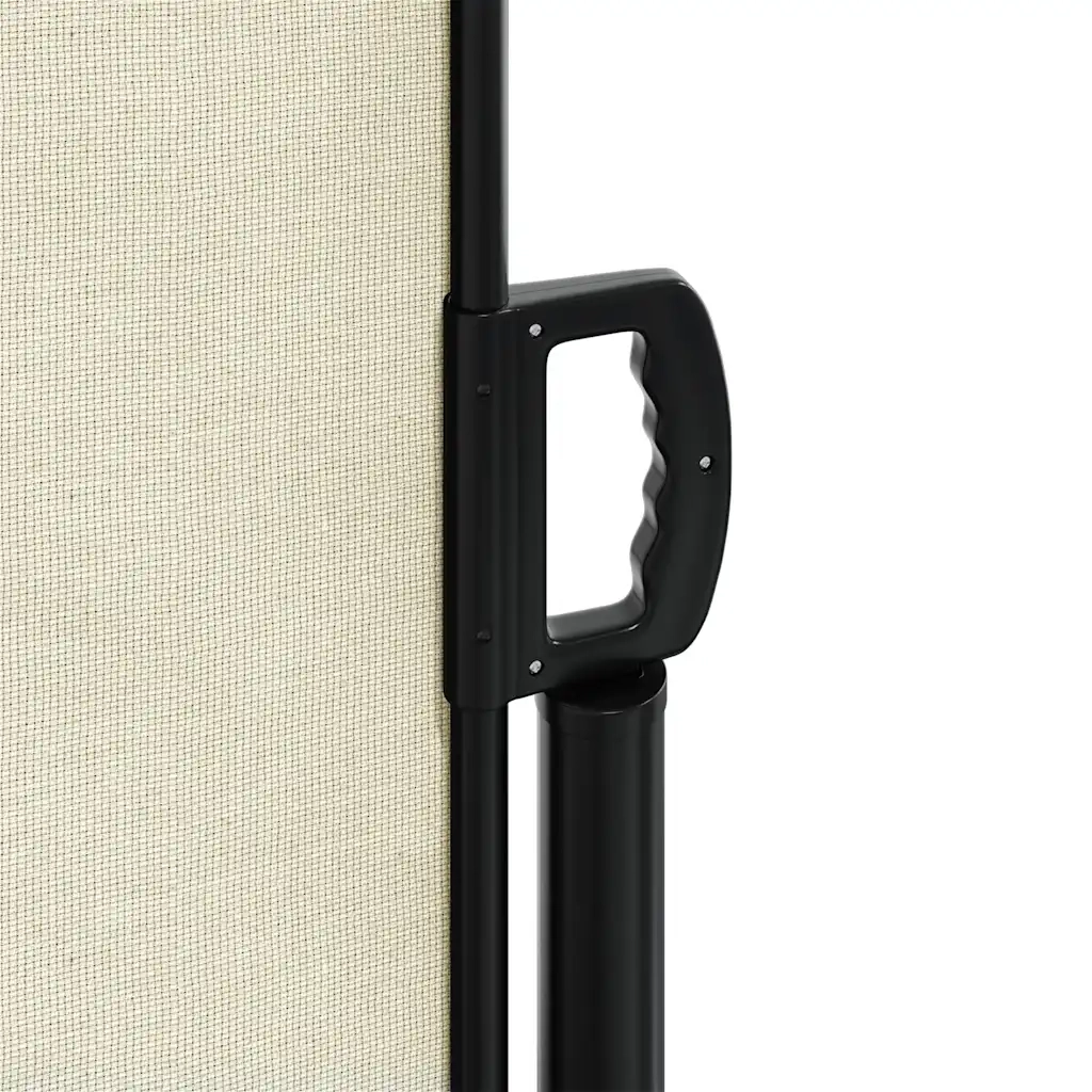 Tenda da Sole Laterale Retrattile-Tenda parasole per balcone per giardino Crema 220x600 cm