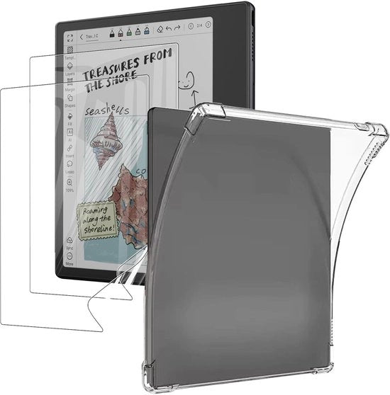 Protezione schoc resistenti - TPU - Display protettivo flessibile - Silicone morbido - Translucido - 17,8 cm (7 pollici) - Protezione tablet