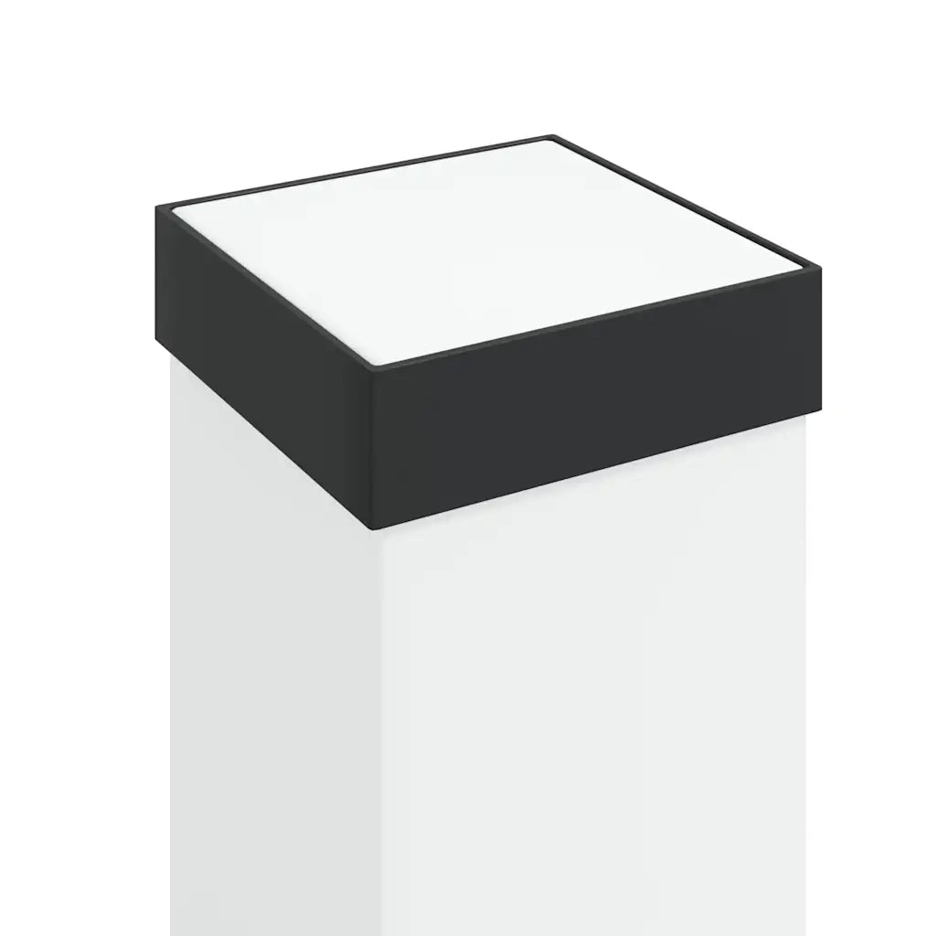 Lampioni a paletto con sensore e presa 3 pz 110 cm neri IP44 4006094