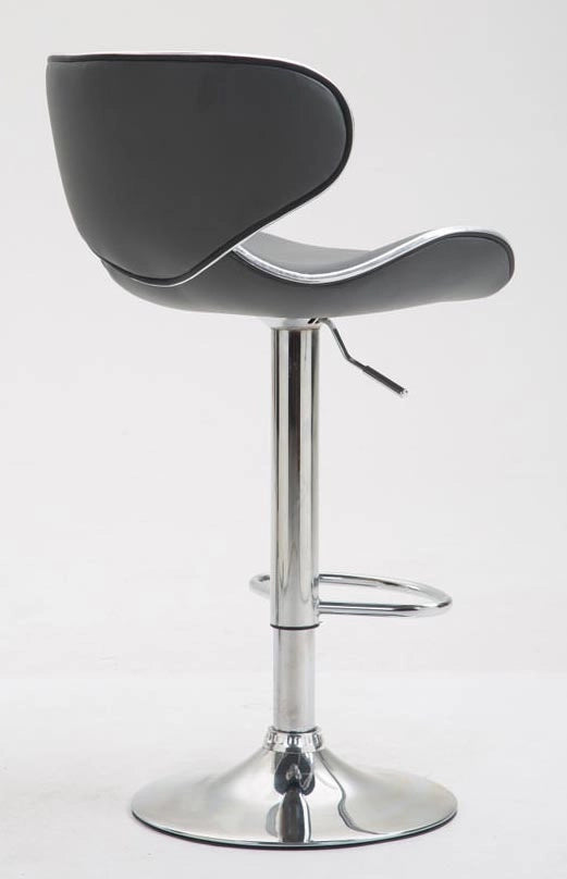 Set 2x Sgabelli LAS VEGAS V2 in similpelle grigio,cromo
