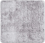 Tappeto per wc per gabinetti a parete con fondo antiscivolo (50 x 50 cm, grigio)
