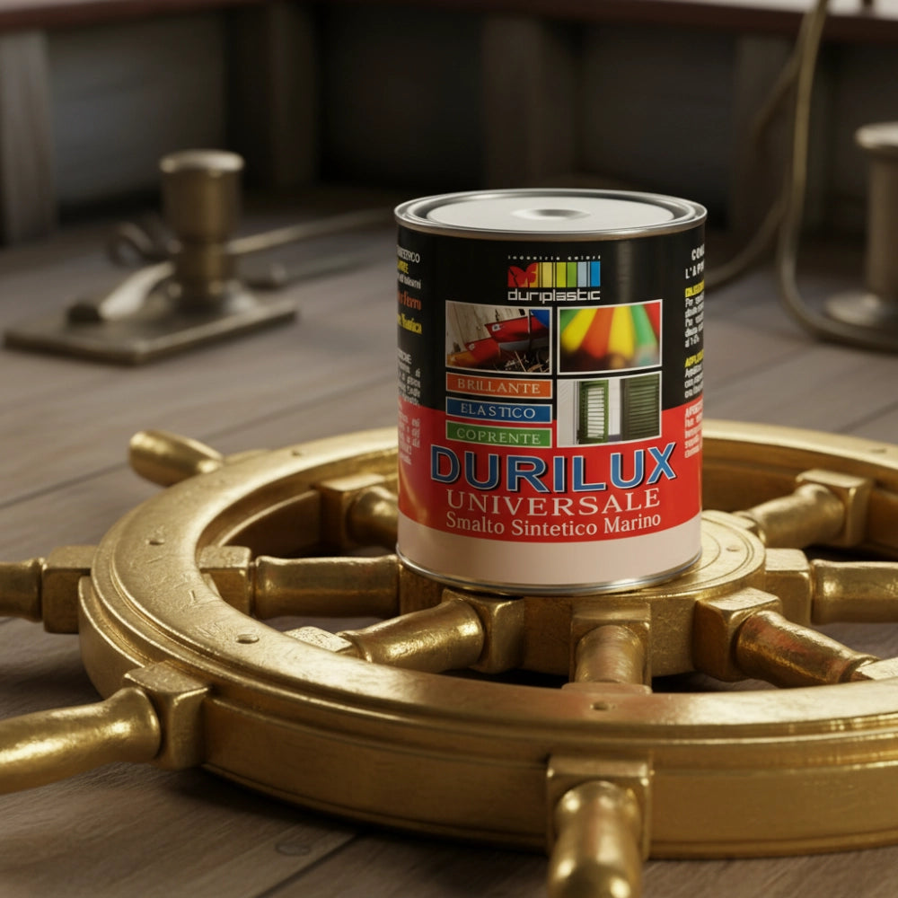 Durilux smalto sintetico marino lucido per legno e ferro oro 531 *** formato 0,375 l, confezione 1