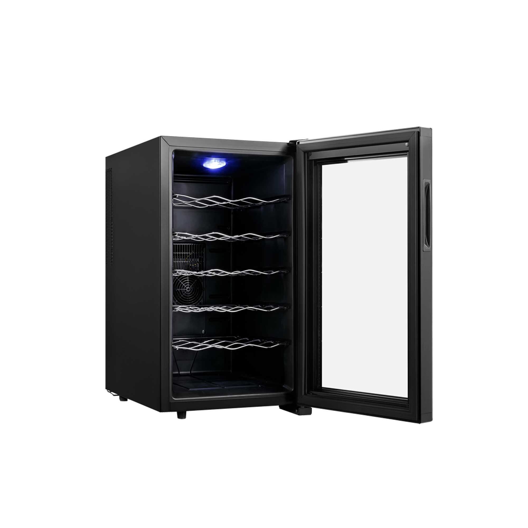 SOGO Cantinetta Vino 18 Bottiglie 48L con Display LED Touch e Ripiani Cromati