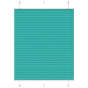 Tenda Plissettata Verde petrolio 105x150 cm Larghezza Tessuto