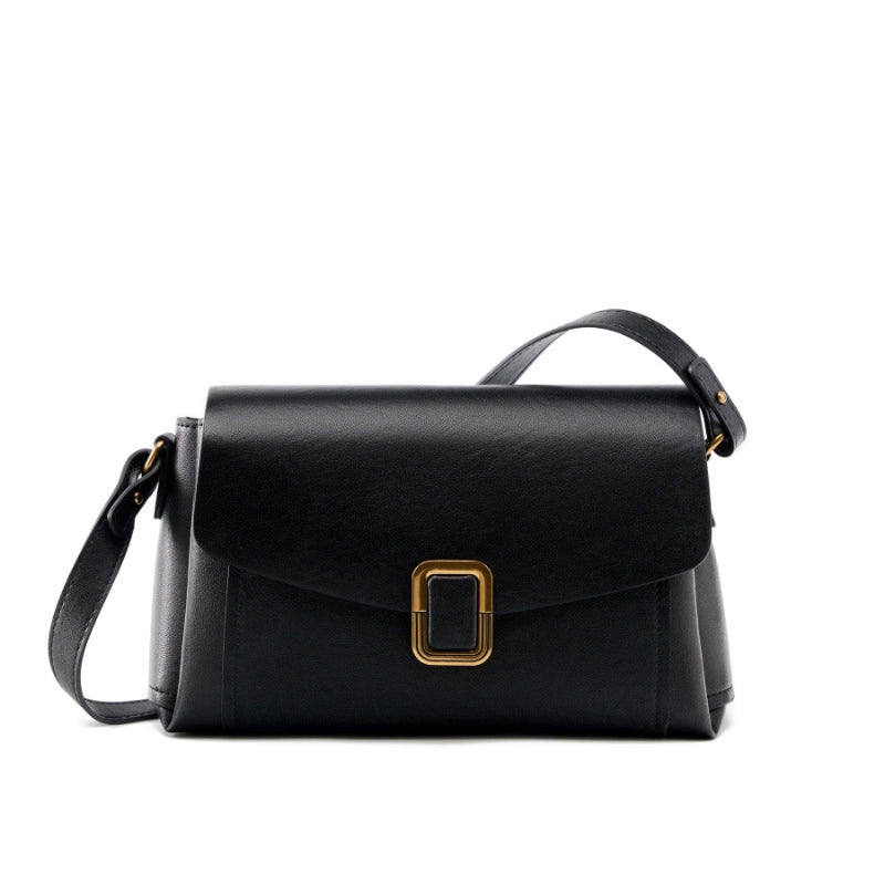 Borsa tote da donna in vera pelle nera