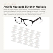 Accessori per Occhiali - Neuspads con Silicone - 20 Paar - 1.8mm di Spessore - Accessori per Occhiali - Neuskussens