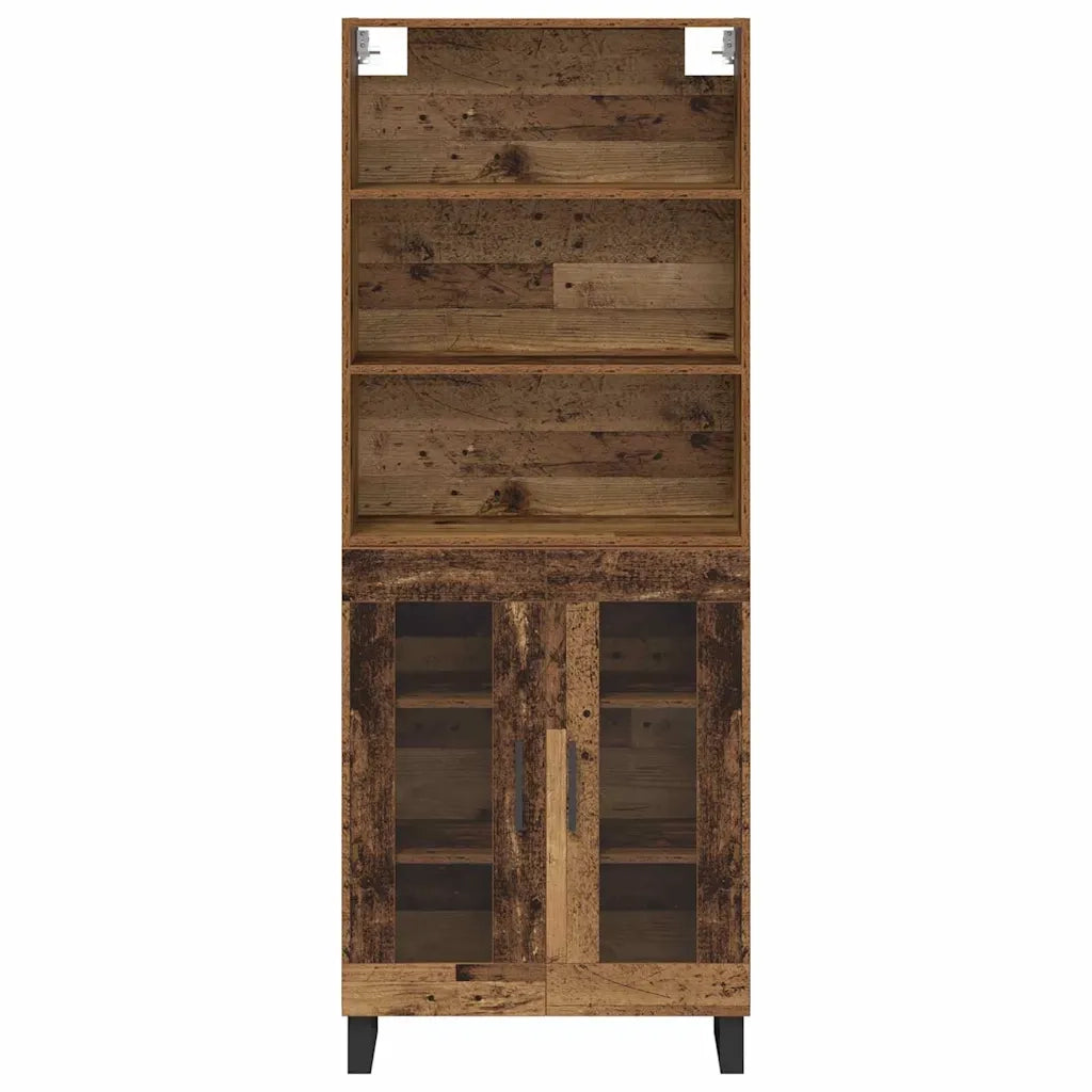 Credenza-Buffet-Armadio da cucina Legno vecchio 69,5 x 34 x 180 cm Legno multistrato 642153