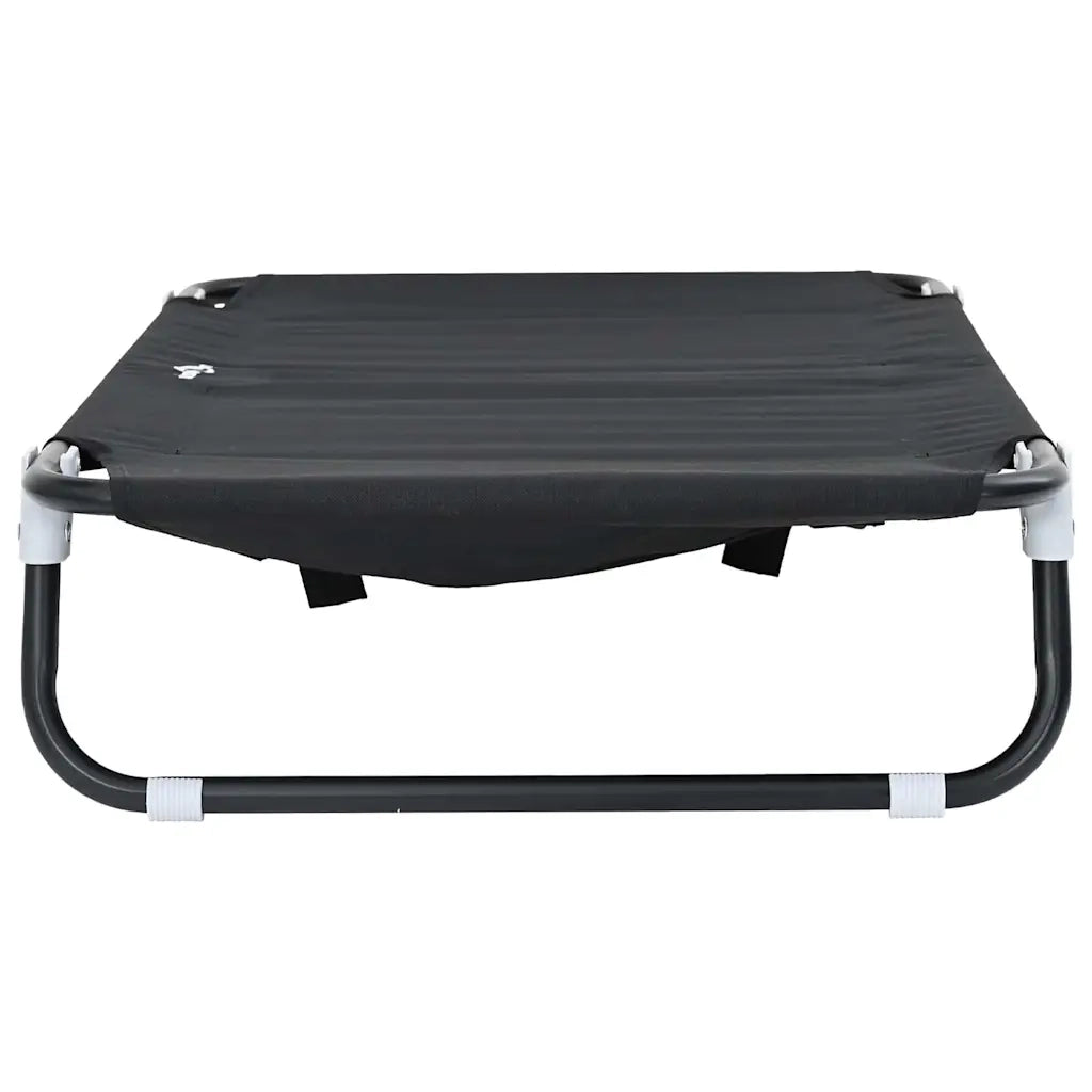 Letto per Cani Nero 90 x 55 x 18 cm Acciaio 42008213