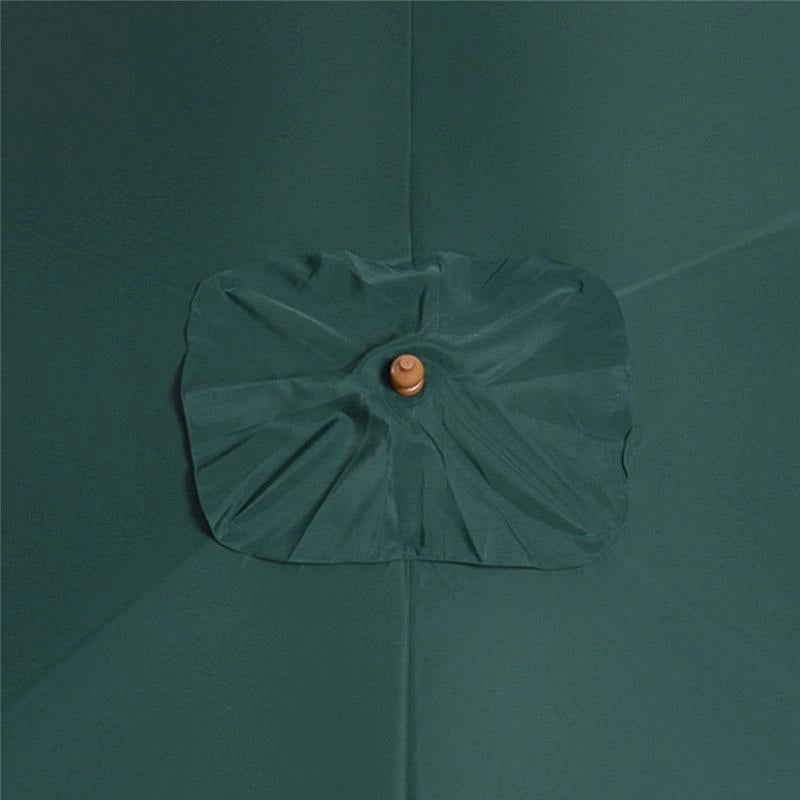 OMBRELLONE IMPERMEABILE IN LEGNO 2 X 3 X 2,5 M VERDE