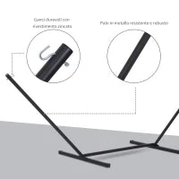 Struttura Portante per Amaca Supporto Max. 120 Kg Metallo 360x92x112cm