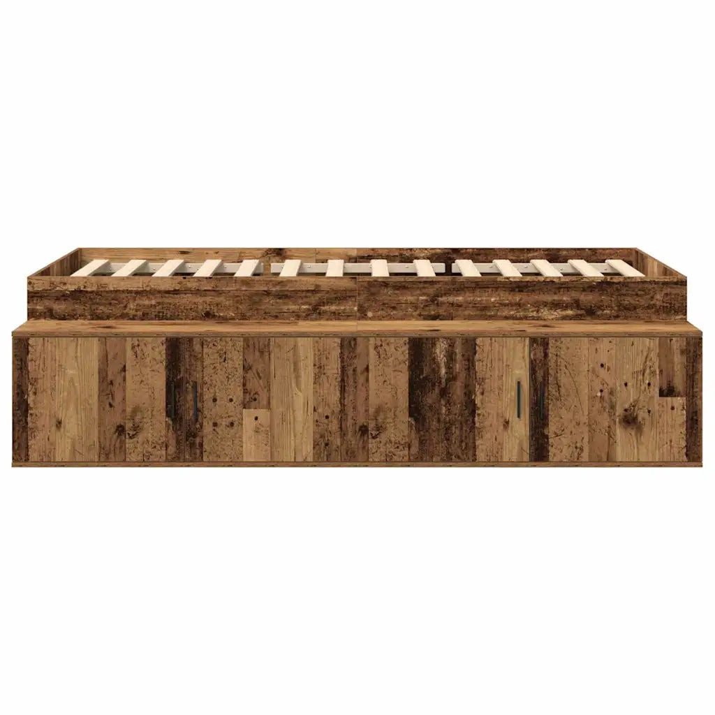 Struttura del letto Legno vecchio 90 x 200 cm Legno multistrato 3335195