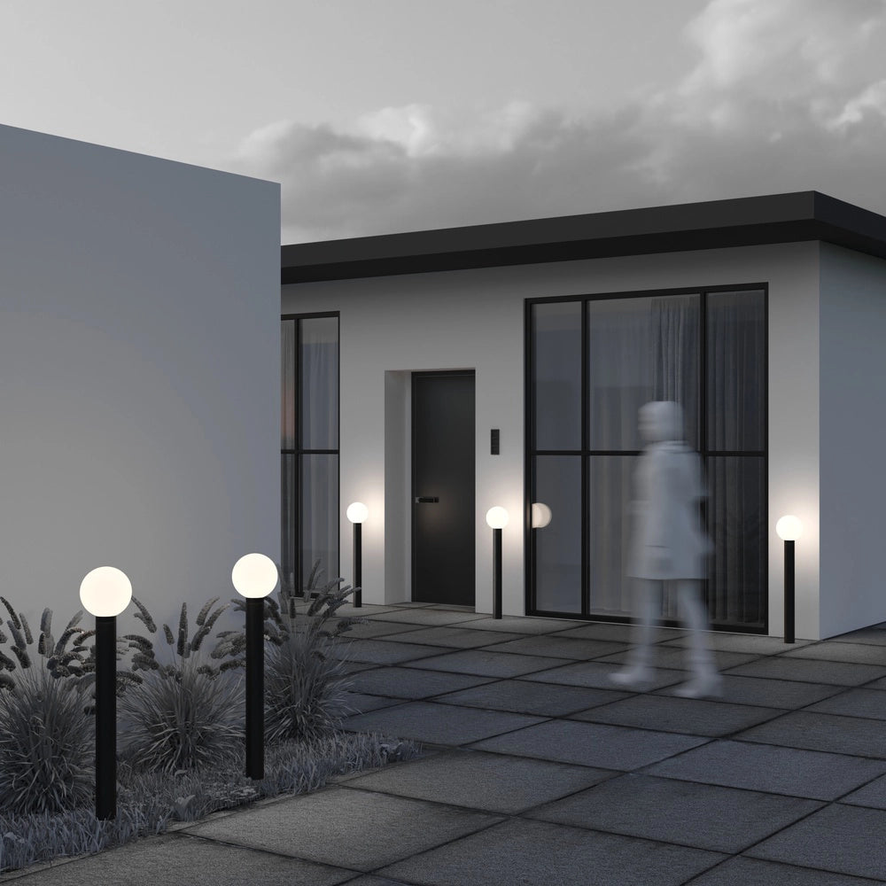 Maytoni Lampada da terra moderna Bold 1 luce E27 IP54 nero alluminio