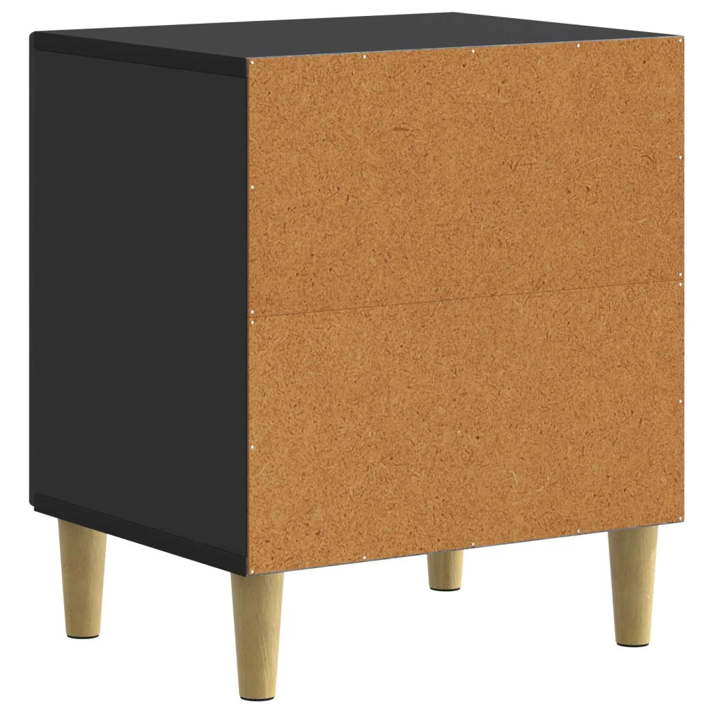 Armadio da Notte Nero 43 x 34,5 x 50 cm Legno ingegnerizzato 894567