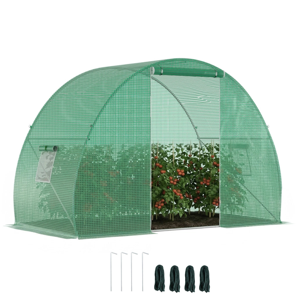 Serra da Giardino a Tunnel ¨C zephmum ¨C Verde, Acciaio, 1.5x3x2m