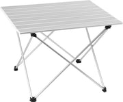 Tavolo da Campeggio Inclinabile con Tasca Portatile - Tavolo da Campeggio, Tavolo da Festa - Leggero e Antiscivolo - 1,5 kg - 46x56x40 cm - Argento