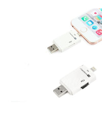 32gb I-flash Hd Usb Smartphone Lettore Scheda Microsd Tf Per Cellulari E Pc         