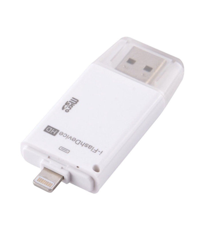 32gb I-flash Hd Usb Smartphone Lettore Scheda Microsd Tf Per Cellulari E Pc         