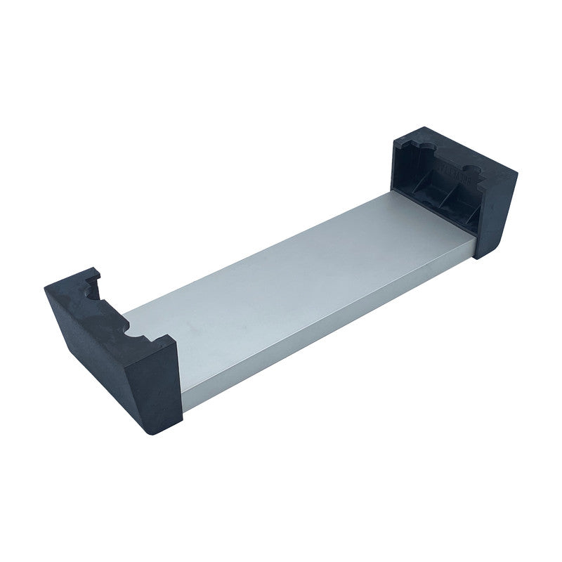 Maniglia tirante per porta  SAGUATTI 330/300E in alluminio argento satinato