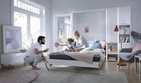 Lenart Lit Concept Pro Letto Pieghevole cm155x46-237x217 Bianco opaco