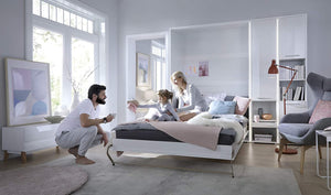 Lenart Lit Concept Pro Letto Pieghevole cm155x46-237x217 Bianco opaco