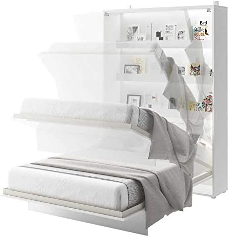 Lenart Lit Concept Pro LETTO PIEGHEVOLE cm 131x46-228x217h BIANCO LUCIDO