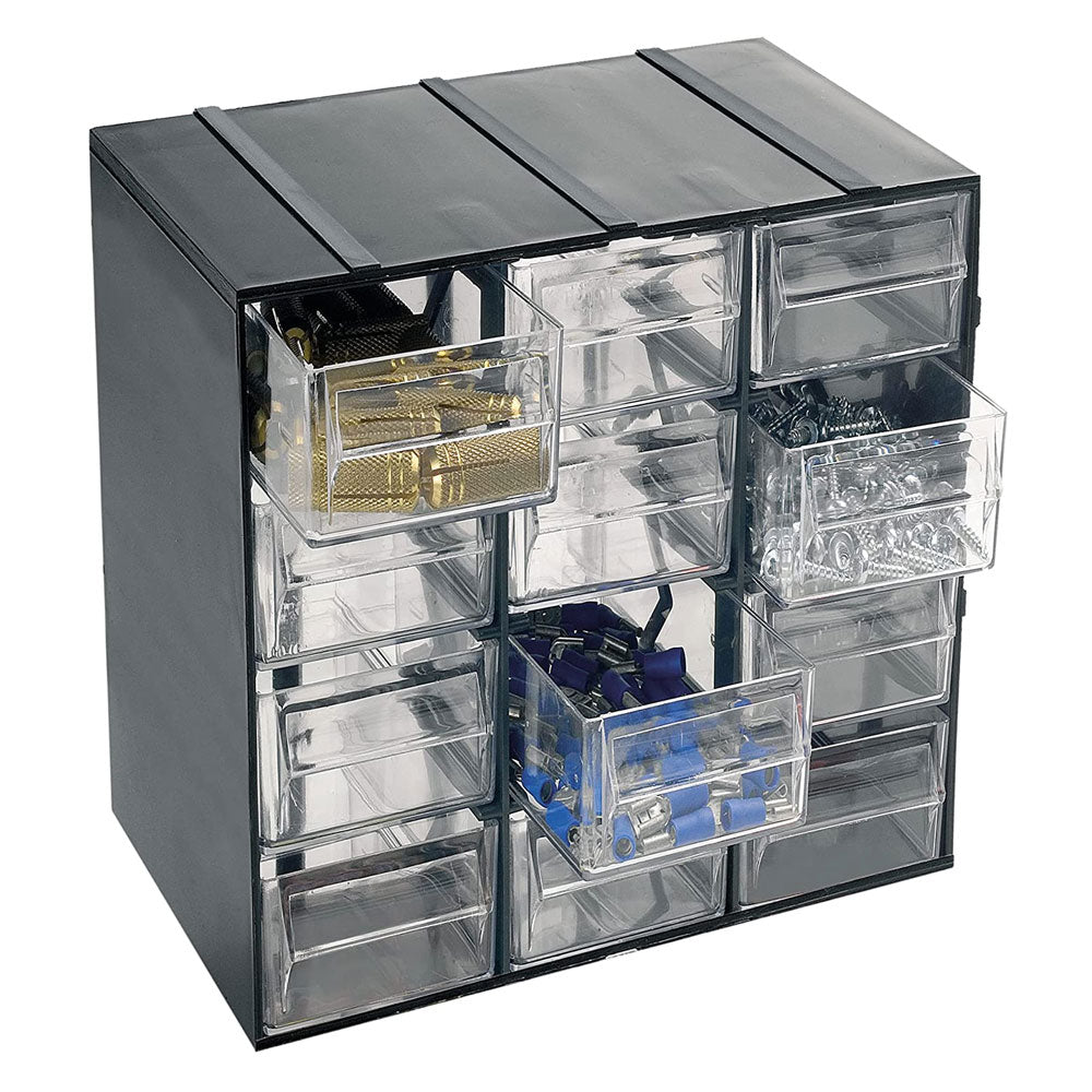 Cassettiera Plastica Cassetti Trasparenti Porta Minuteria Viti Hobby ArtPlast Formato: 12 cassetti