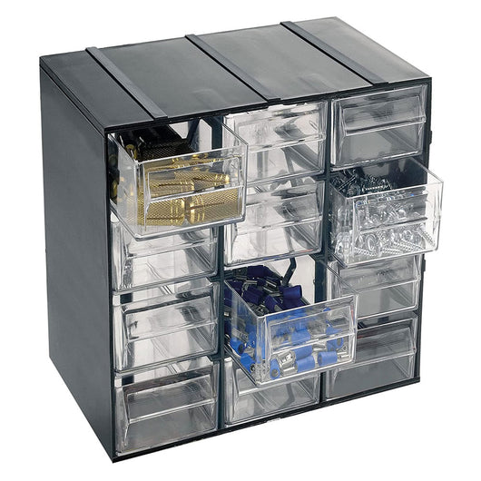 Cassettiera Plastica Cassetti Trasparenti Porta Minuteria Viti Hobby ArtPlast Formato: 12 cassetti